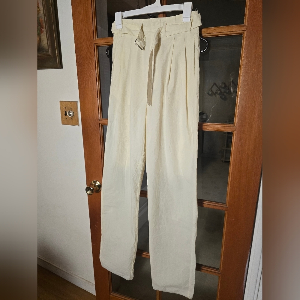 Simonett Lightweight Belted Trousers NWT S/M